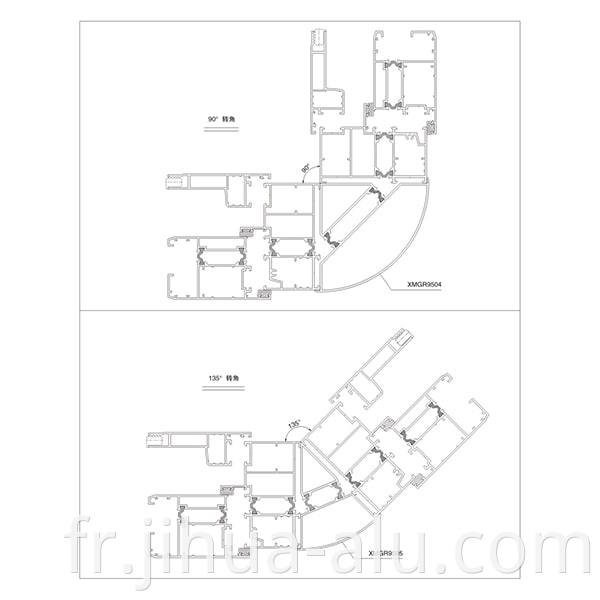 Aluminum XMGR95 Insulated Window Yarn One Assembly Structure